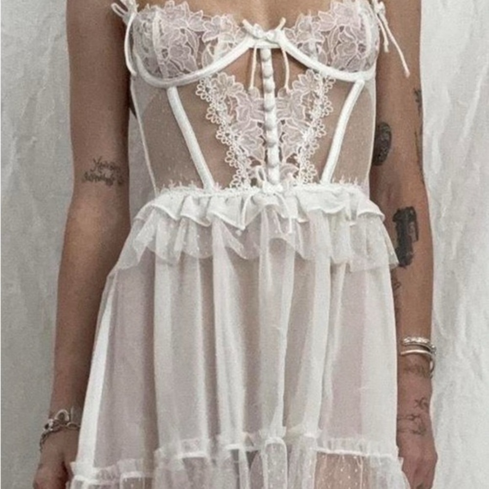For Love and Lemons Eternal Rose Slip Dress